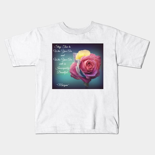 True Beauty Kids T-Shirt by Visually Lyrical